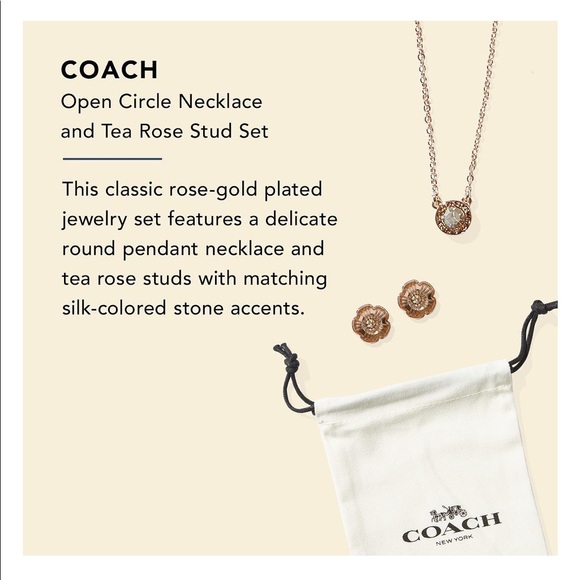NWT Coach Earring and Necklace Set - Picture 5 of 5